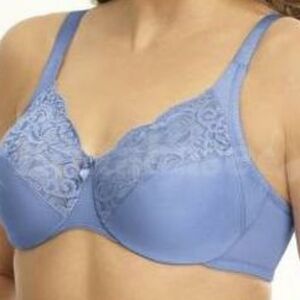 Glamorise Satin and Lace Bra - Sz 50B US